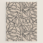Abstract vintage flower art pattern Jigsaw Puzzle Gallery Image 1