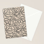 Abstract vintage flower art pattern Stationery Card Gallery Image 2