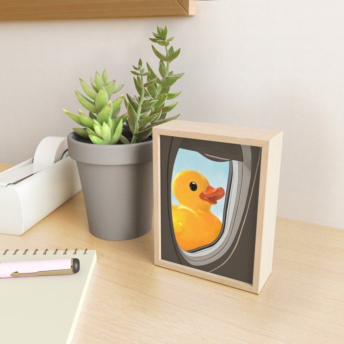 Hello! Yellow Duck Mini Art Print Gallery Image 2