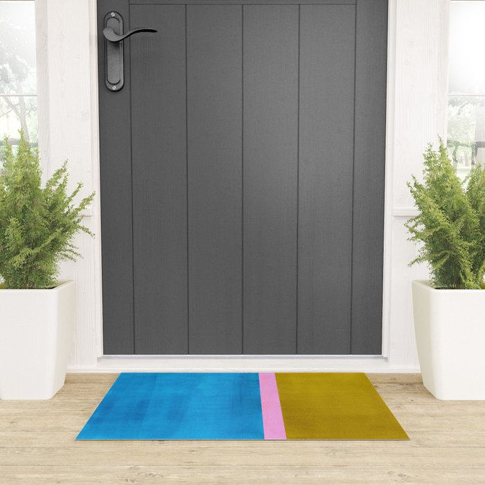 Olive Green Marine Colorfield Welcome Mat Gallery Image 3
