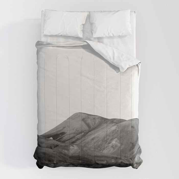 Mountain Range, Minimalist Art, Mountain Comforter Gallery Image 1