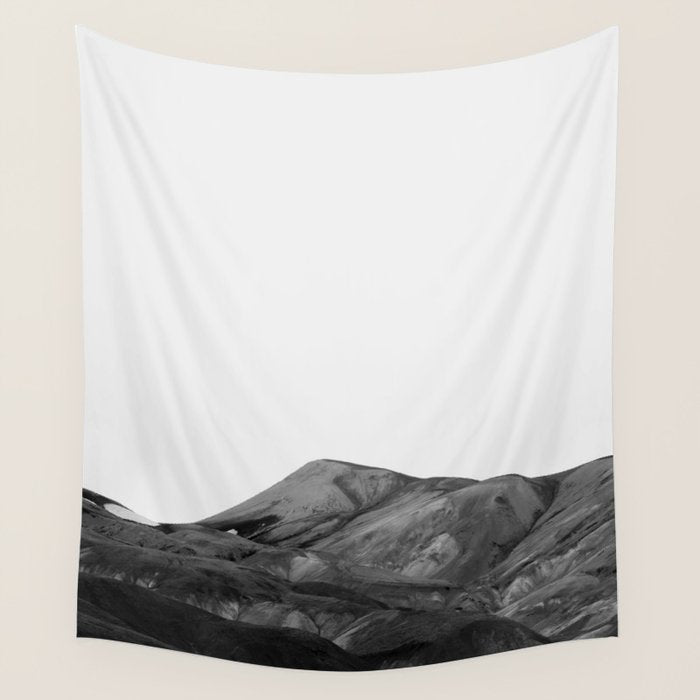 Mountain Range, Minimalist Art, Mountain Wall Tapestry Gallery Image 1