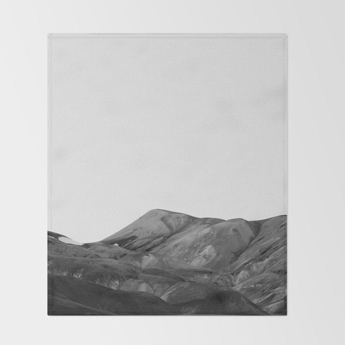 Mountain Range, Minimalist Art, Mountain Throw Blanket Gallery Image 2