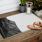 Mountain Range, Minimalist Art, Mountain Outdoor Rug Gallery Image 2