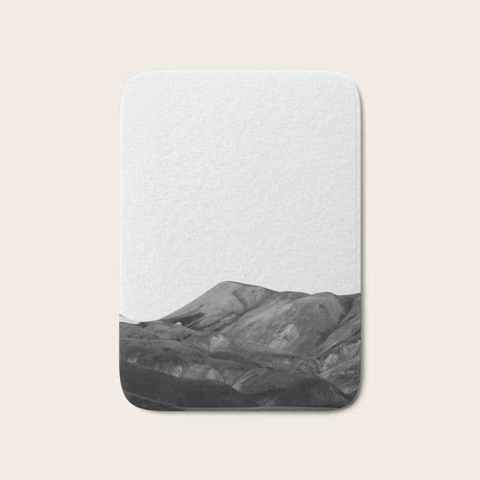 Mountain Range, Minimalist Art, Mountain Bath Mat Gallery Image 1