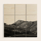 Mountain Range, Minimalist Art, Mountain Wood Wall Art Gallery Image 1