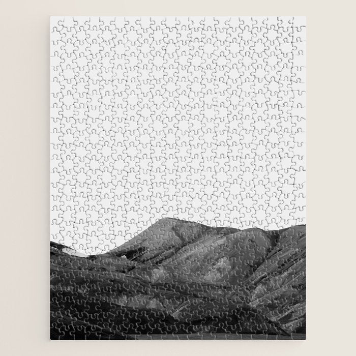 Mountain Range, Minimalist Art, Mountain Jigsaw Puzzle Gallery Image 1