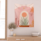 El Sol Sunrise Desert Landscape Wall Tapestry Gallery Image 2