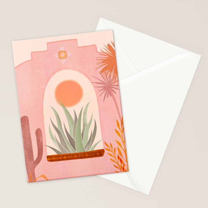 El Sol Sunrise Desert Landscape Stationery Card Gallery Image 2