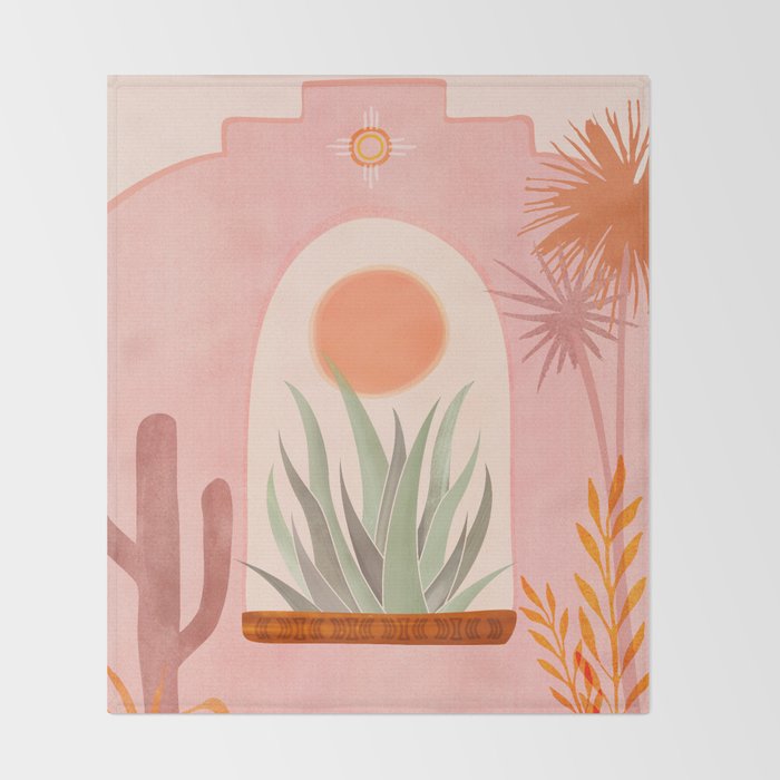 El Sol Sunrise Desert Landscape Throw Blanket Gallery Image 2