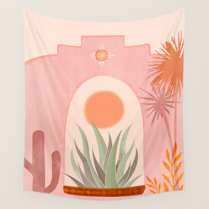 El Sol Sunrise Desert Landscape Wall Tapestry Gallery Image 4