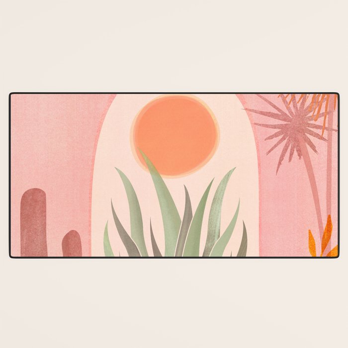 El Sol Sunrise Desert Landscape Desk Mat Gallery Image 3