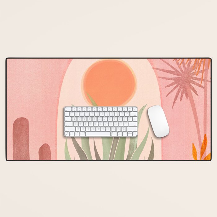 El Sol Sunrise Desert Landscape Desk Mat Gallery Image 1