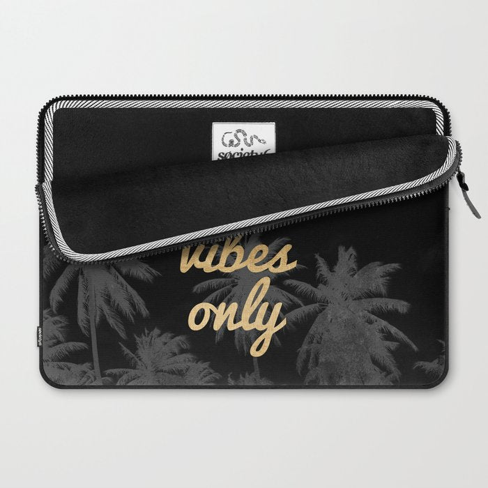 Good Vibes Only Palm Trees Laptop Sleeve Gallery Image 2