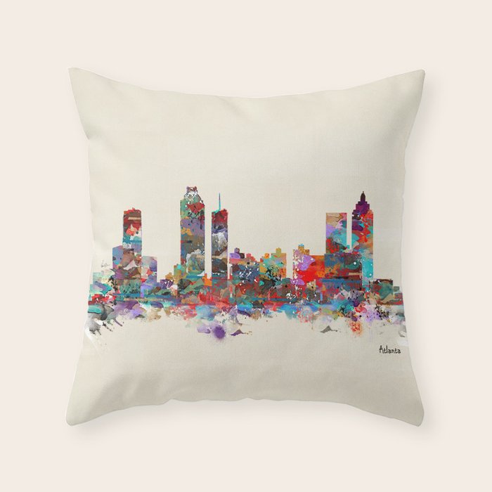 Atlanta Georgia Throw Pillow Gallery Image 6