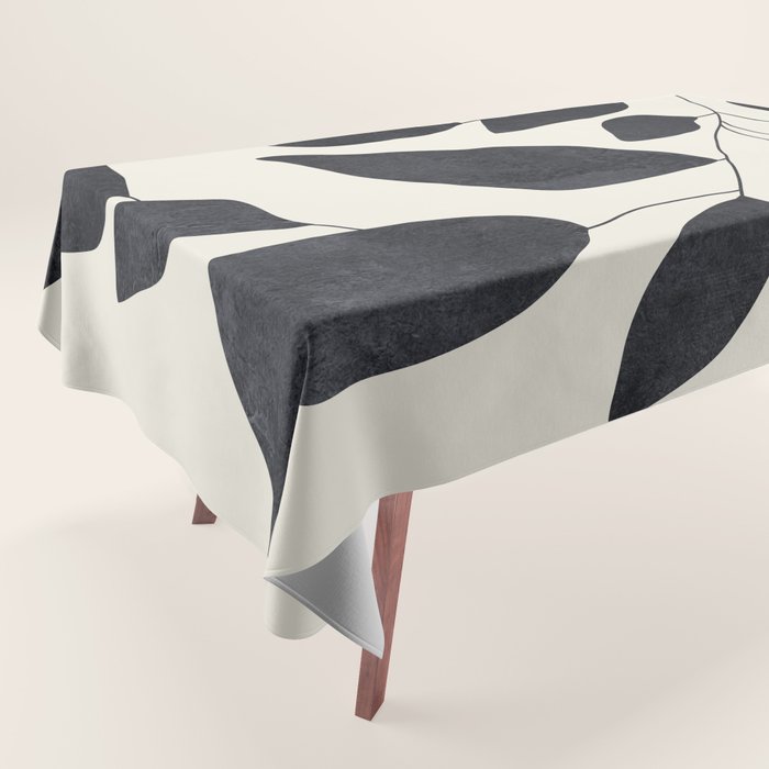 Abstract Art /Minimal Plant 139 Tablecloth Gallery Image 1