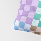 Handmade checker Cool tones Cozy heirloom Pillow Sham Gallery Image 4