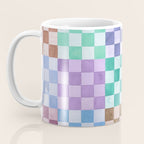 Handmade checker Cool tones Cozy heirloom Coffee Mug Gallery Image 3