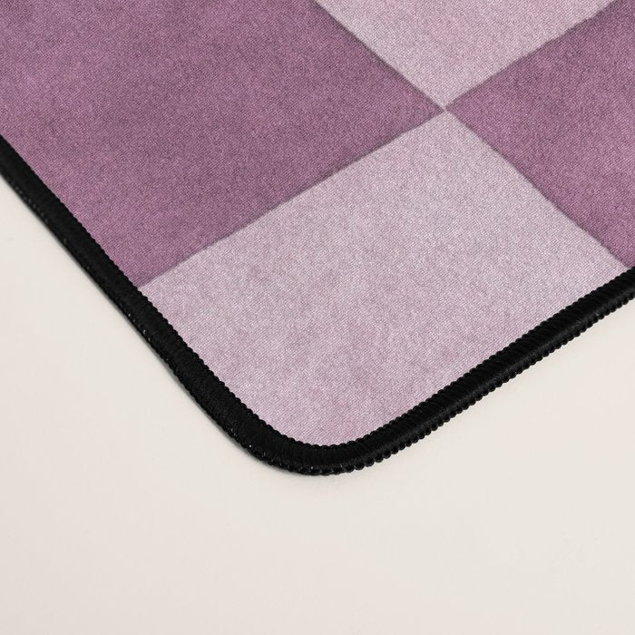 Handmade checker Cool tones Cozy heirloom Desk Mat Gallery Image 4