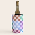 Handmade checker Cool tones Cozy heirloom Wine Chiller Gallery Image 3