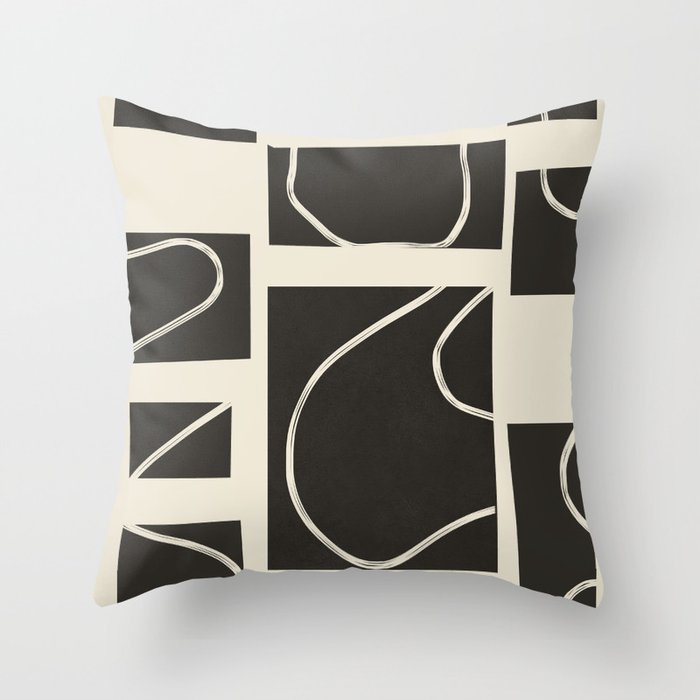 Abstract Pathways 1 Throw Pillow Gallery Image 6