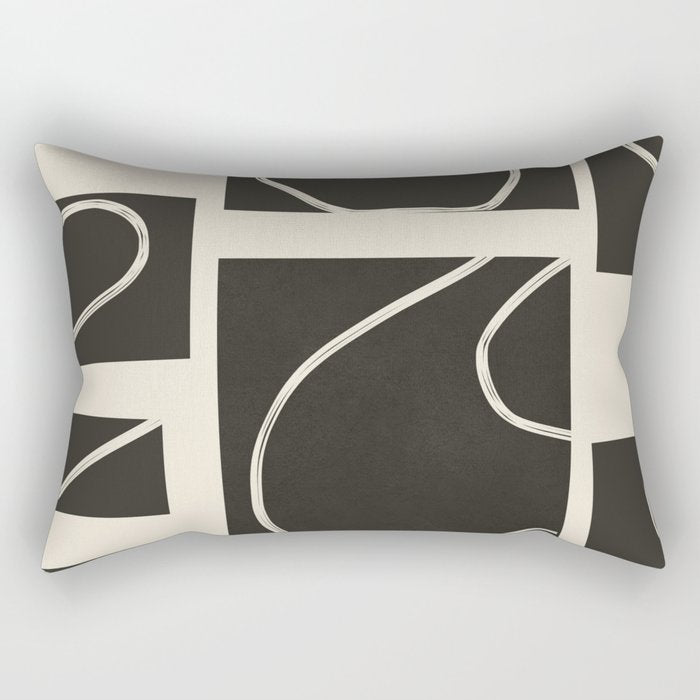 Abstract Pathways 1 Rectangular Pillow Gallery Image 1