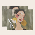 Golden Silence Modern Muse Placemat Gallery Image 1