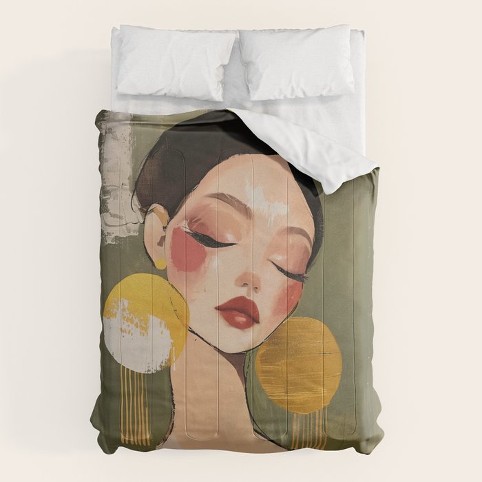 Golden Silence Modern Muse Comforter Gallery Image 6