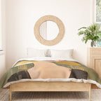 Golden Silence Modern Muse Duvet Cover Gallery Image 3