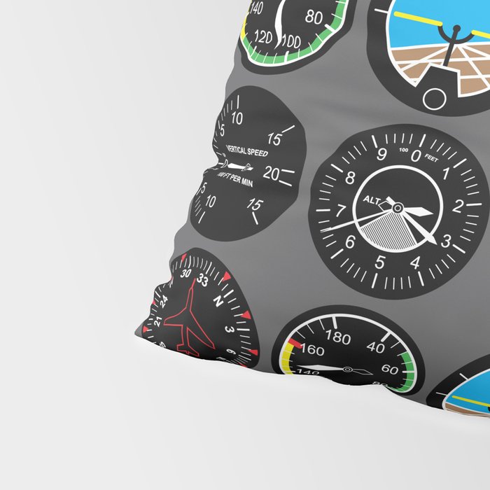 Flight Instruments Pillow Sham Gallery Image 4
