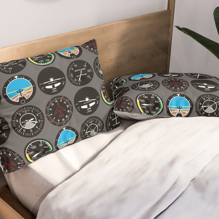 Flight Instruments Pillow Sham Gallery Image 2