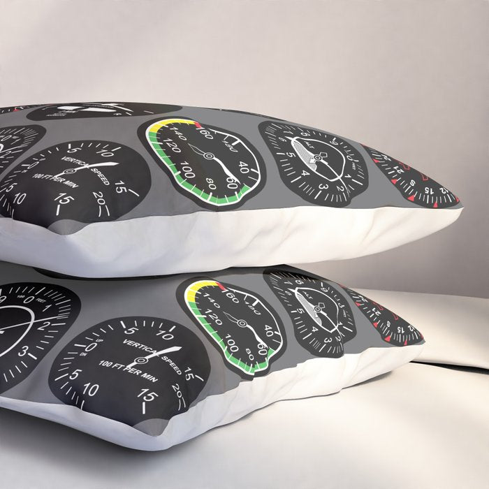 Flight Instruments Pillow Sham Gallery Image 3