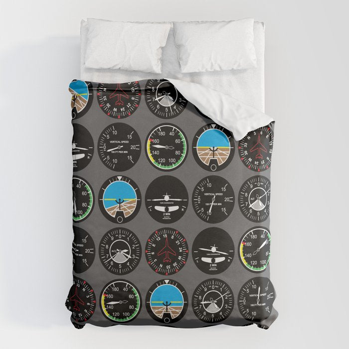 Flight Instruments Duvet Cover Gallery Image 6