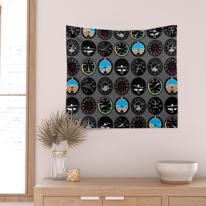 Flight Instruments Wall Tapestry Gallery Image 2