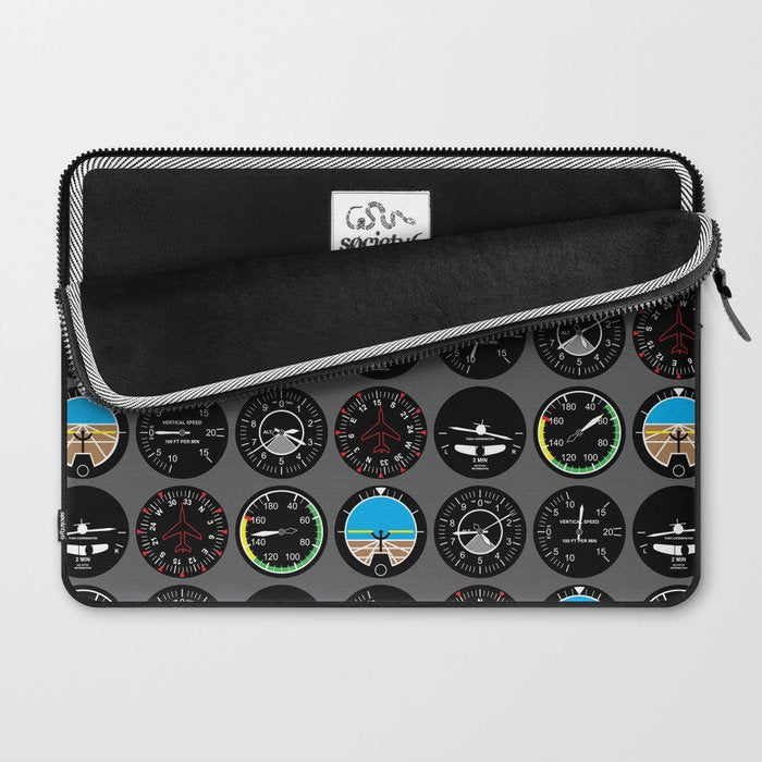 Flight Instruments Laptop Sleeve Gallery Image 2