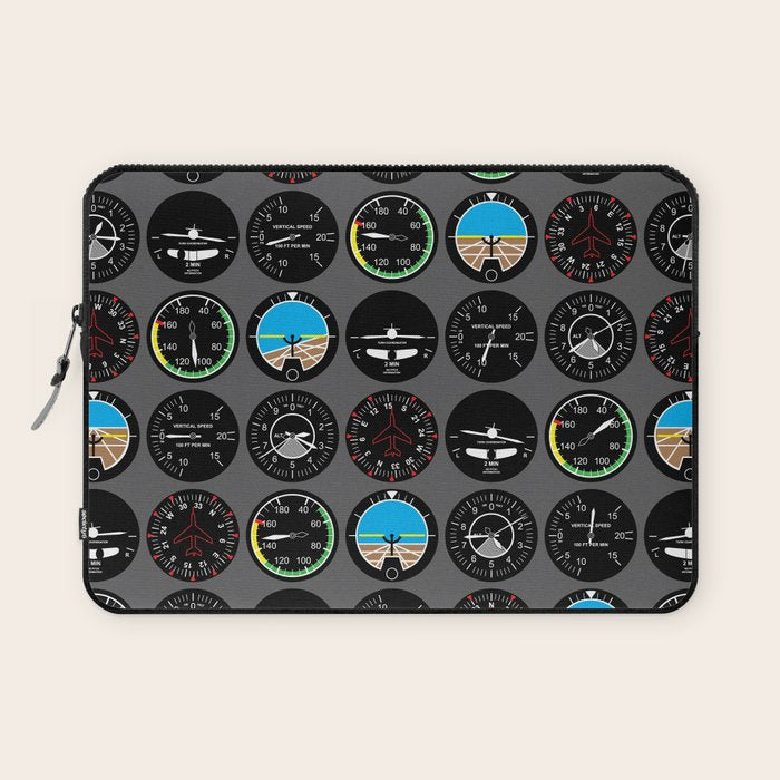 Flight Instruments Laptop Sleeve Gallery Image 1