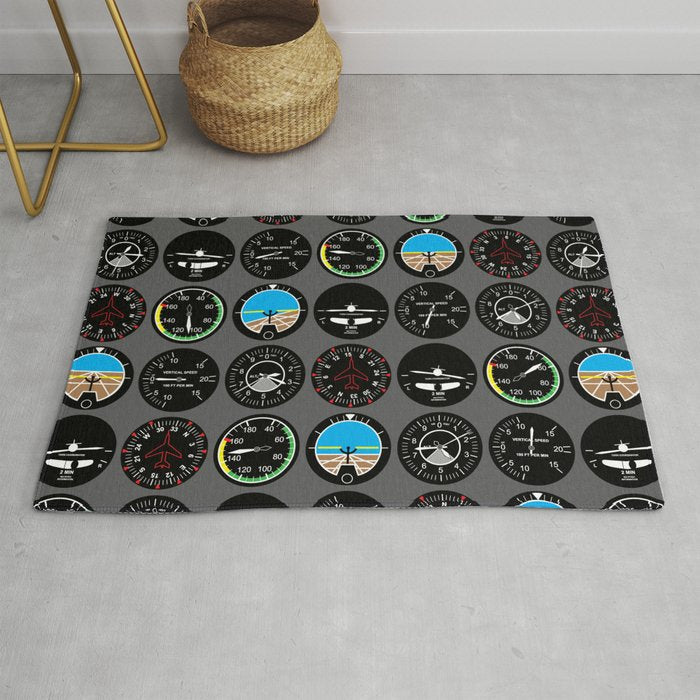 Flight Instruments Rug Gallery Image 1