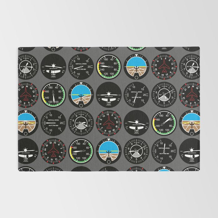 Flight Instruments Rug Gallery Image 2