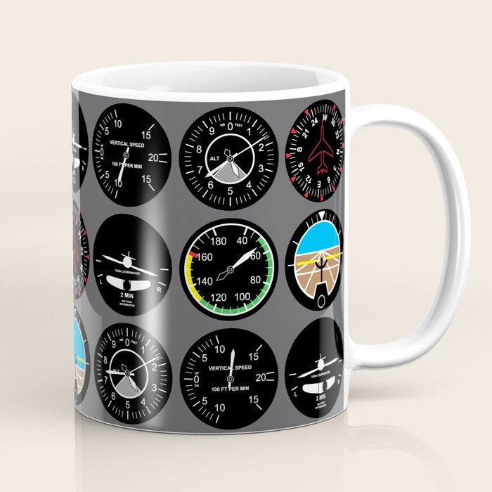 Flight Instruments Coffee Mug Gallery Image 1