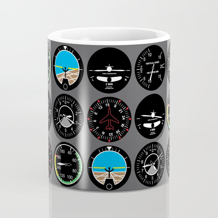Flight Instruments Coffee Mug Gallery Image 4