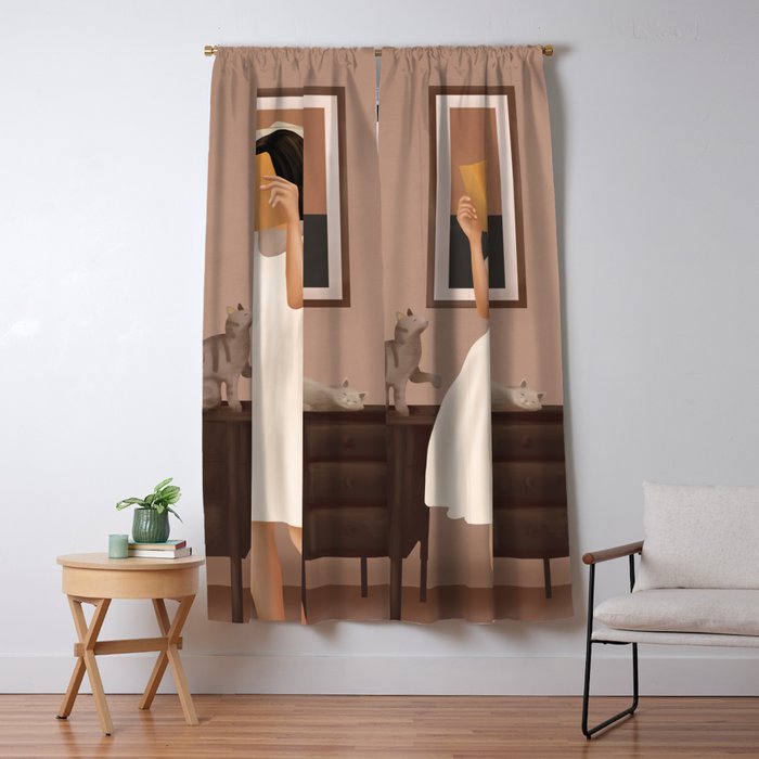 Losing Myself in a Book Window Curtain Gallery Image 5