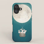 moon bunnies iPhone Case Gallery Image 1