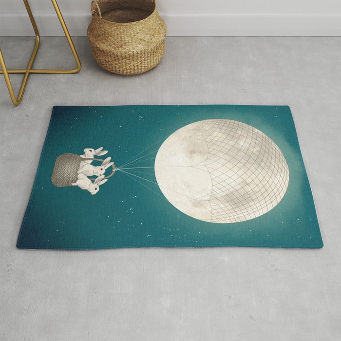 moon bunnies Rug Gallery Image 1