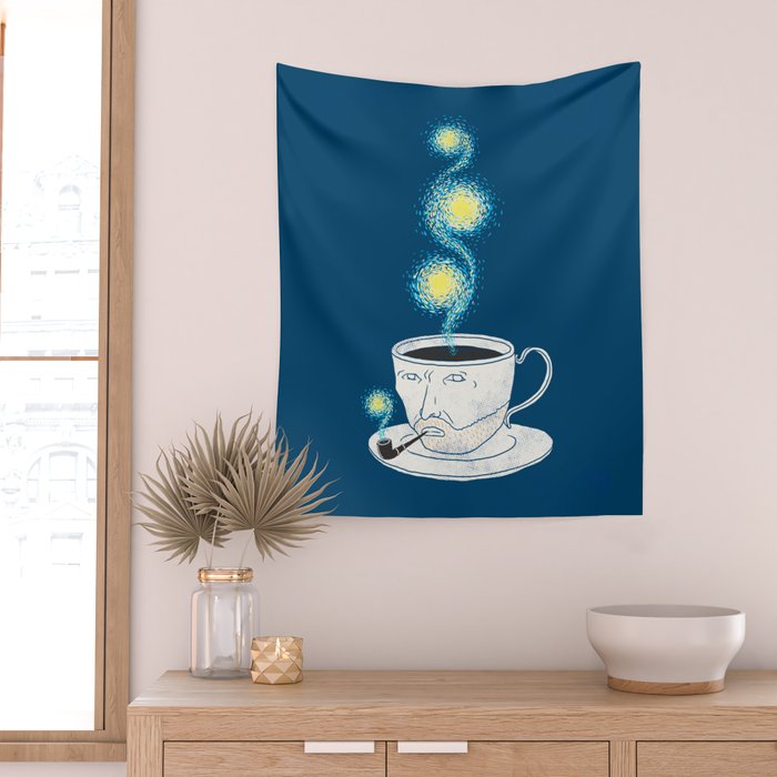 Starry starry coffee Wall Tapestry Gallery Image 2