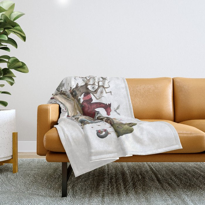 Reading is Fantastic Throw Blanket Gallery Image 1