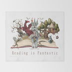 Reading is Fantastic Throw Blanket Gallery Image 2
