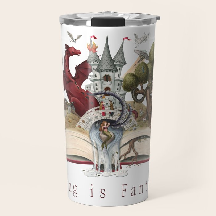 Reading is Fantastic Travel Mug Gallery Image 1