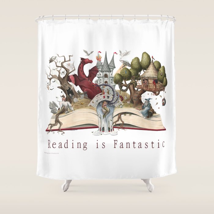 Reading is Fantastic Shower Curtain Gallery Image 1
