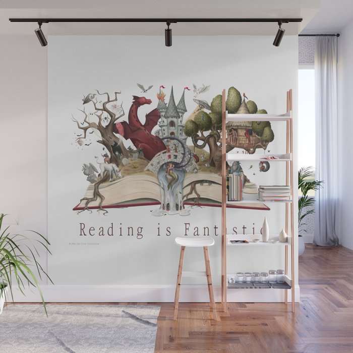 Reading is Fantastic Wall Mural Gallery Image 1