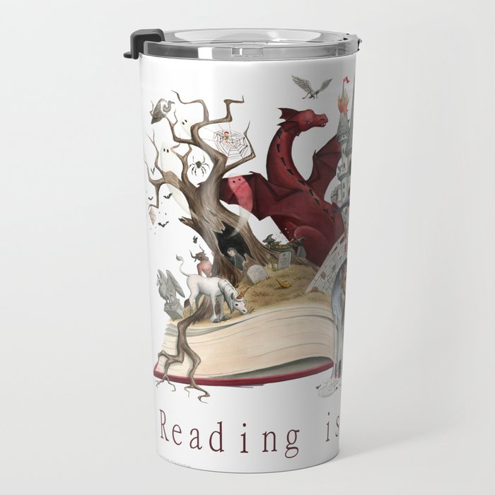 Reading is Fantastic Travel Mug Gallery Image 3